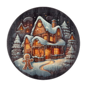 Planche À Découper Maison homme Xmas Gingpain