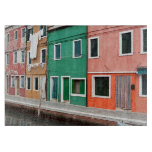 Planche À Découper Maisons sur le front de mer
