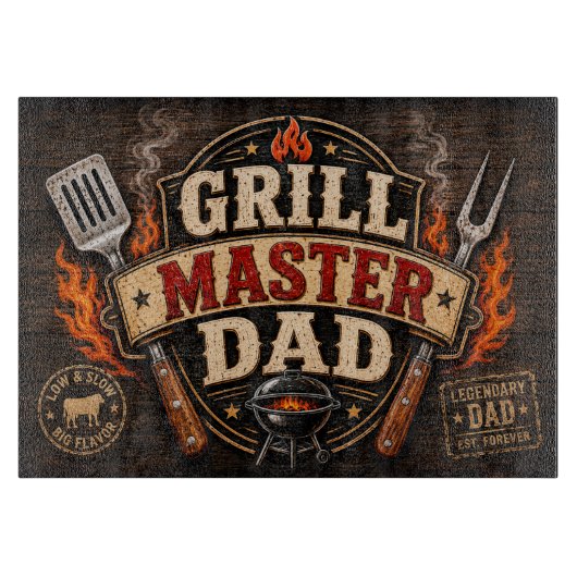 Planche À Découper Maître du Grill Papa (Devant)