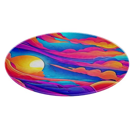 Planche À Découper Majesté d'un coucher de soleil (Coin)