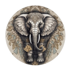 Planche À Découper Majestic Elephant Mandala