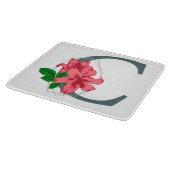 Planche À Découper Majuscule C monogramme floral (Coin)