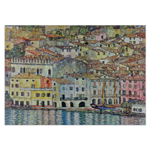 Planche À Découper Malcesine sur le policier de lac par Gustav Klimt