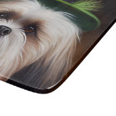 Planche À Découper Malti Tzu Chien en Robe de la Saint Patrick (Coin)