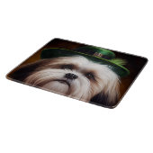 Planche À Découper Malti Tzu Chien en Robe de la Saint Patrick (Coin)