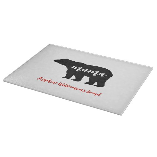 Planche À Découper Mama Bear personalize with Name (Coin)