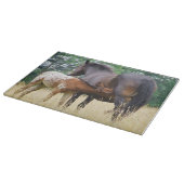Planche À Découper Mama Horse Nourrir Baby Glass (Coin)