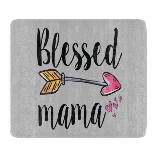 Planche À Découper Maman bénie avec flèche (Devant)