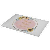 Planche À Découper Maman Cadeau Fleurs de soleil Eucalyptus Fleurs d' (Coin)