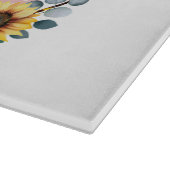 Planche À Découper Maman Cadeau Fleurs de soleil Eucalyptus Fleurs d' (Coin)