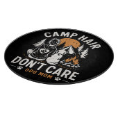Planche À Découper Maman Chien Camping Feu de Camp Extérieur (Coin)