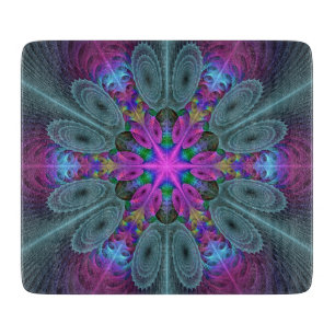 Planche À Découper Mandala à partir de la couleur centrale Art fracta