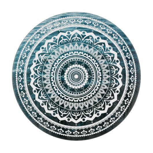 Planche À Découper Mandala Blanc Laissez la mer vous libérer (Devant)
