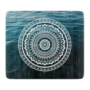 Planche À Découper Mandala Blanc Laissez la mer vous libérer