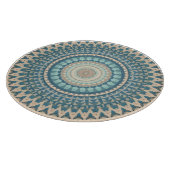 Planche À Découper Mandala bleu clair Turquoise (Coin)