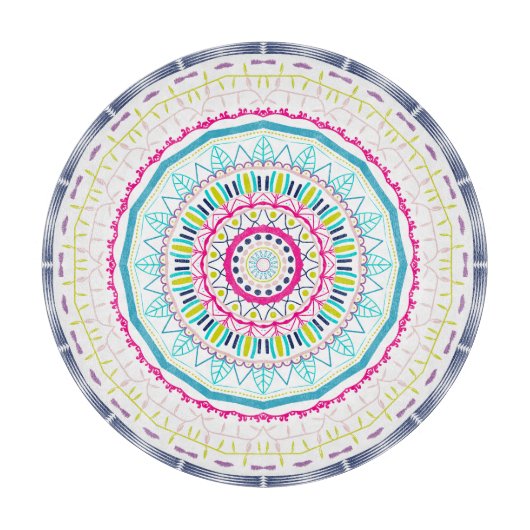 Planche À Découper mandala coloré (Devant)