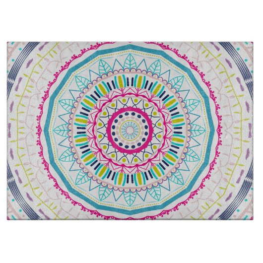 Planche À Découper mandala coloré (Devant)