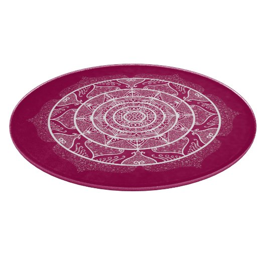 Planche À Découper Mandala de vin (Coin)