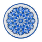 Planche À Découper Mandala en bleu (Devant)