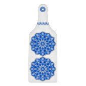 Planche À Découper Mandala en bleu (Devant)