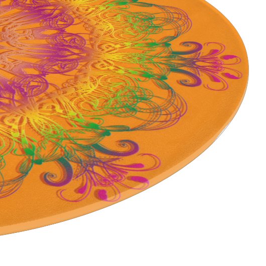 Planche À Découper Mandala. floral ethnique (Coin)