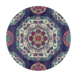 Planche À Découper Mandala floral : Vintage ornemental sans joint
