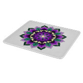 Planche À Découper Mandala Motif 02 en violet (Coin)