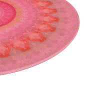Planche À Découper Mandala rose, orange et jaune (Coin)