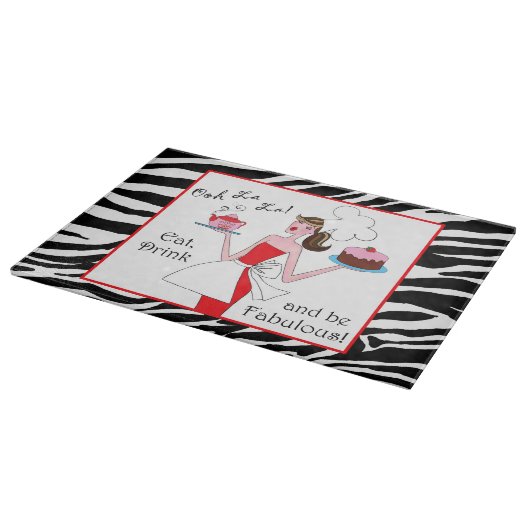 Planche À Découper "Mange, bois et sois fabuleux !" (Coin)