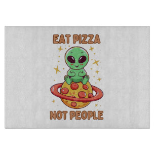 Planche À Découper Mangez de la pizza pas des gens