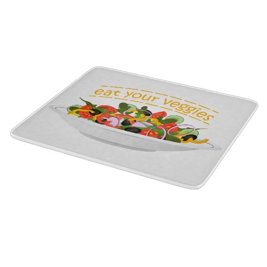 Planche À Découper Mangez vos Légumes Citer salade fraîche mélange bo (Coin)