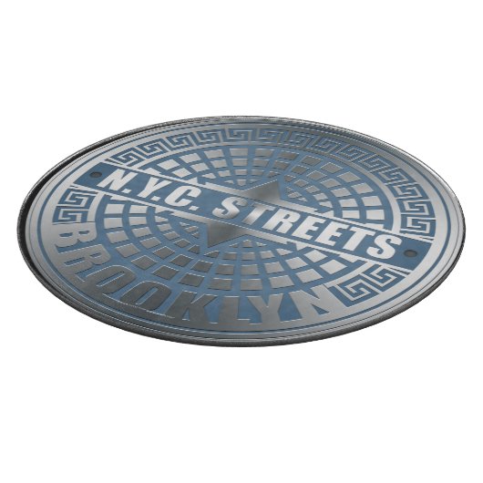Planche À Découper Manhole Cover Brooklyn Blue (Coin)