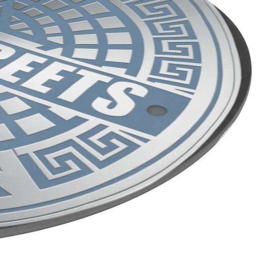 Planche À Découper Manhole Cover Brooklyn Blue (Coin)