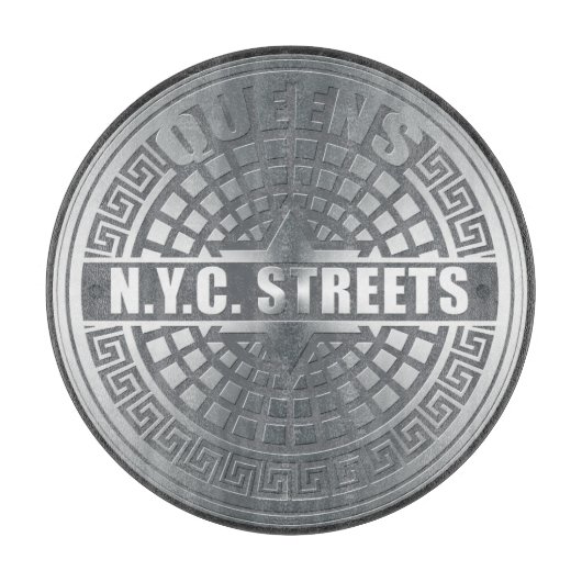 Planche À Découper Manhole Covers Queens (Devant)