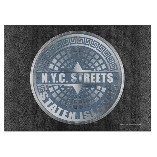 Planche À Découper Manhole Covers Staten Island (Devant)