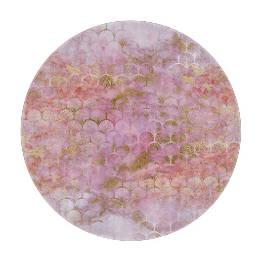 PLANCHE À DÉCOUPER MARBRE ABSTRAIT ART DÉCO PLATEAU PINK CUTTING BOAR (Devant)