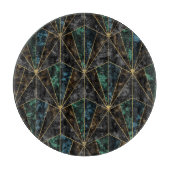 Planche À Découper Marbre Art Déco : Malachite Luxe (Devant)