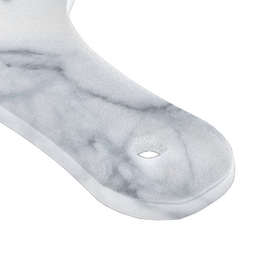 Planche À Découper Marbre blanc Carrara Calacatta Texture (Coin)