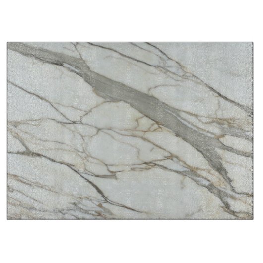 Planche À Découper Marbre blanc granit luxe texture naturelle (Devant)