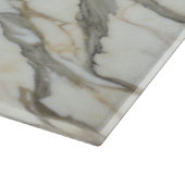 Planche À Découper Marbre blanc granit luxe texture naturelle (Coin)