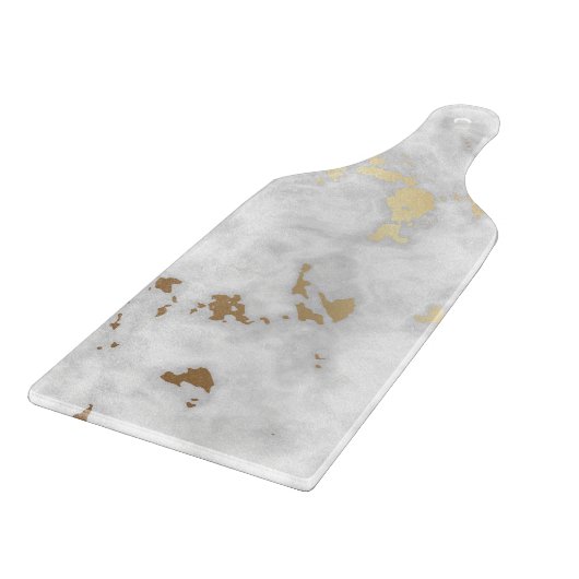 Planche À Découper Marbre blanc Royal Gold (Coin)