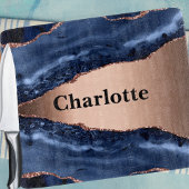 Planche À Découper Marbre bleu rose or