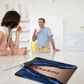 Planche À Découper Marbre bleu rose or