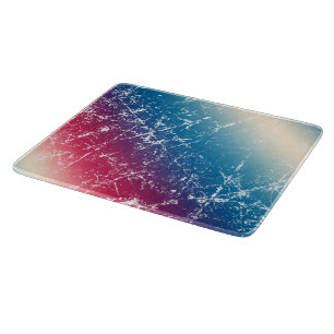Planche À Découper Marbre bleu rouge multicolore rayé débrayé