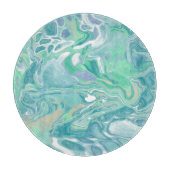 Planche À Découper Marbre bleu turquoise (Devant)