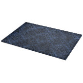 PLANCHE À DÉCOUPER MARBRE DAMASK1 NOIR ET PIERRE BLEUE (R) (Coin)