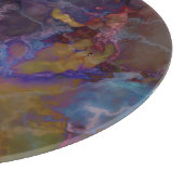 Planche À Découper Marbre de chalcopyrite de minerai de paon (Coin)