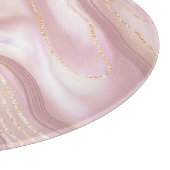 Planche À Découper Marbre élégant : texture or rose (Coin)