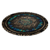 Planche À Découper Marbre et or Sri Yantra / Sri Chakra (Coin)