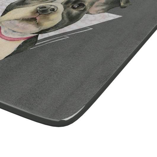 Planche À Découper Marbre géométrique de chiot (Coin)